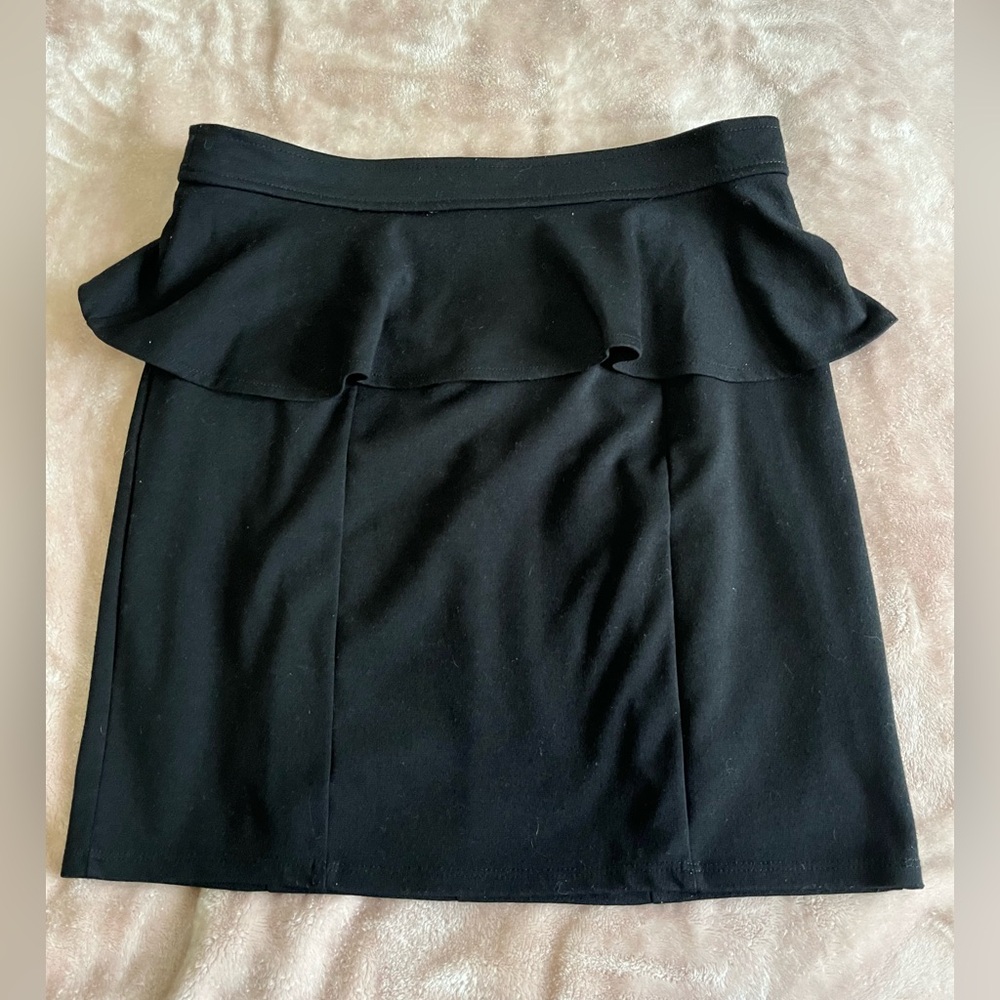 Peplum pencil skirt